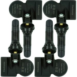 4 St&#252;ck Reifendrucksensoren Luftsensoren Reifen&#252;berwachung kompatibel mit Abarth 124 Spider 01.2020 - 12.2020 Gummi Schwarz