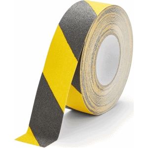 Bodenmarkierungsband Anti-Rutsch 50mmx18,3m schwarz gelb