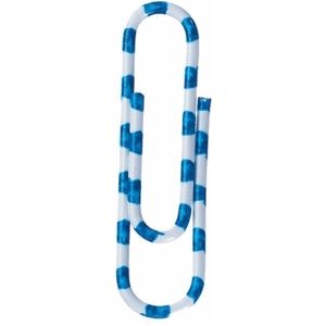Briefklammer Zebra kunststoff&#252;berzogen 28mm wei&#223;-blau VE=100 St&#252;ck