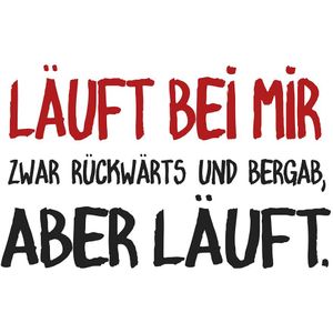 Postkarte #like L&#228;uft bei mir zwar r&#252;ckw&#228;rts und bergab, aber l&#228;uft