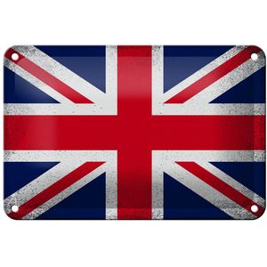 Blechschild Flagge Union Jack 18x12cm United Kingdom Vintag Dekoration