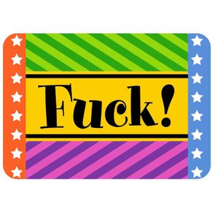 Allgemeine W&#252;nsche - Spr&#252;che - Sahneschnittchen - Postkarte im Format 14,8 x 10,5 cm - Fuck!