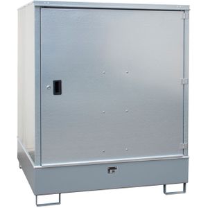 Bauer Gefahrstoff-Schrank GS-3, abschlie&#223;bar, f&#252;r max. 4x200l F&#228;sser, Mausgrau