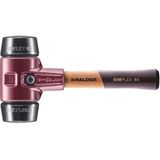 HALDER SIMPLEX Schonhammer Ø 60 mm Gummi schwarz kurzer Stiel mit Tempergussgeh&#228;use