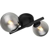 Riha Wandleuchte Metall Schwarz Matt, 2X G9 Led