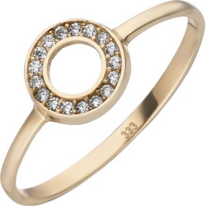 Gr. 58 - Damen Ring 333 Gold Gelbgold 17 Zirkonia Goldring