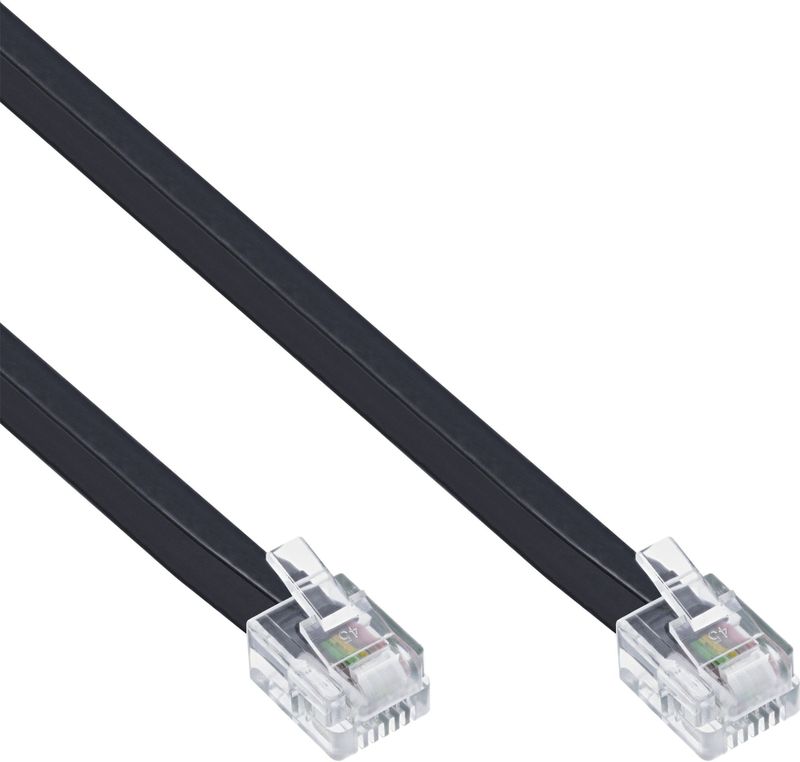 InLine® Modularkabel RJ11, Stecker Stecker, 4adrig, 6P4C, 6m