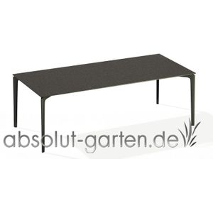 Tisch Allsize 221x101cm - Keramik (dunkelgr&#252;n rauchgrau)