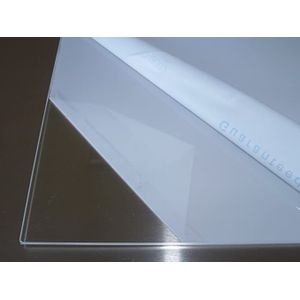 B&amp;T Metall Acrylglas PMMA XT Platte transparent, UV-best&#228;ndig, beidseitig foliert | 3,0 mm stark | Wunschma&#223; Zuschnitt bis Gr&#246;&#223;e 50 x 100 cm (500 x 1000 mm)