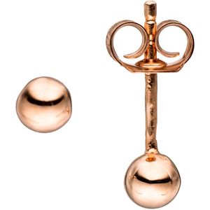 JOBO""45093""Ohrstecker Kugel 925 Sterling Silber rotgold vergoldet Ohrringe Silberohrstecker