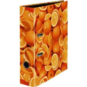 Motivordner A4 285x318mm 80mm Orangen