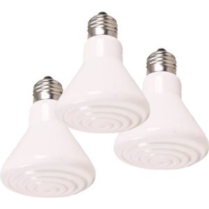 Keramikstrahler - Dunkelstrahler - W&#228;rmestrahler - 100 Watt 3er Pack
