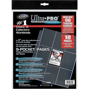 Platinum Series 9-Pocket 11-Hole Punch Pages (10) for Standard Size Cards