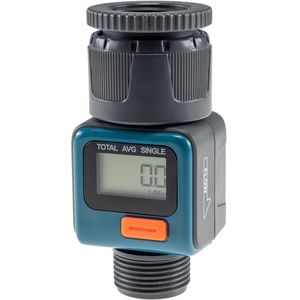 Digitaler Wasserz&#228;hler ""CT-WZ4"" mit Adapter 1"" &amp; 3 4"", IPx6