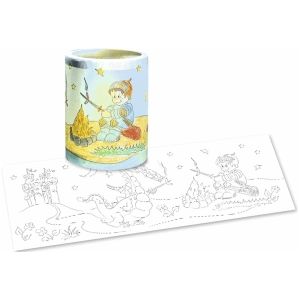 Laternenzuschnitte Ritter Ausmal-Transparentpapier 115g qm 20x50cm VE=25 Blatt
