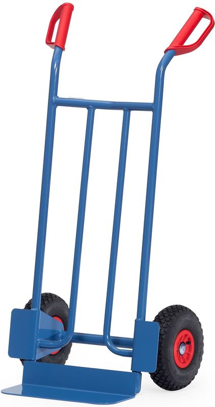 Fetra Stahlrohrkarre mit Luftbereifung, H&#246;he 1150 mm, Schaufel 150x400mm