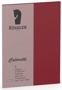 Tischkarte Coloretti A7 VE=5 St&#252;ck Rosso