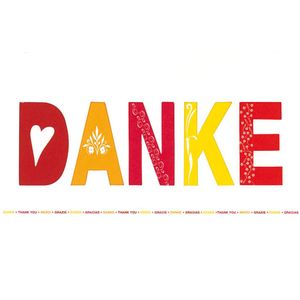 Danke Gru&#223;karte mit Umschlag Danke