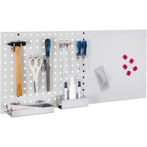 Kappes LogoChart® Lager Set #1 1x Lochplatte 1000x450mm 1x Zubeh&#246;rsortiment 18-teilig Alufarben