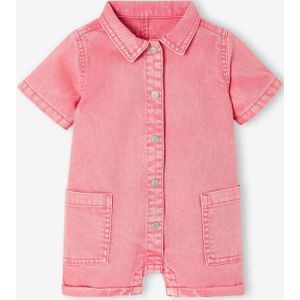 Baby Kurzoverall aus Twill bonbon