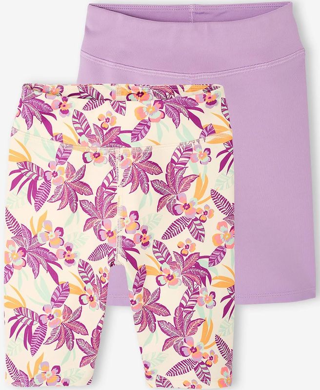2er-Pack Mädchen Radlerhosen aus Funktionsmaterial