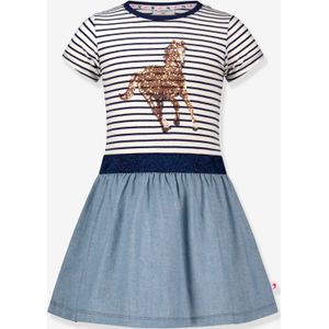 Mädchen Kleid mit Pailletten-Pferd SALT AND PEPPER
