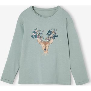 Mädchen Shirt mit Glitzerprint und Recycling-Baumwolle