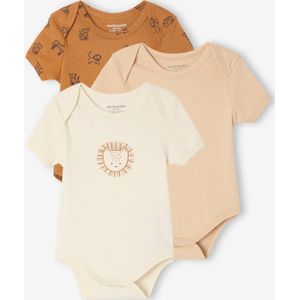 Bio-Kollektion: 3er-Pack Baby Bodys mit kurzen Ärmeln