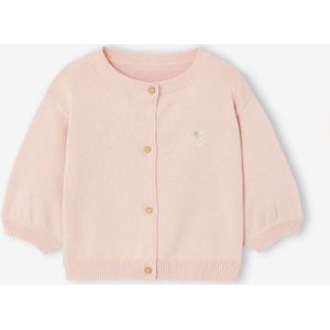 Baby Cardigan mit Herzstickerei BASIC pudrig