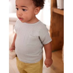 Baby T-Shirt mit Materialmix