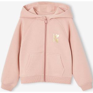 Mädchen Kapuzensweatjacke für Sport und Freizeit mit Recycling-Polyester