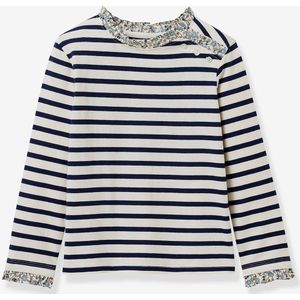Mädchen Ringelshirt mit Liberty-Details CYRILLUS