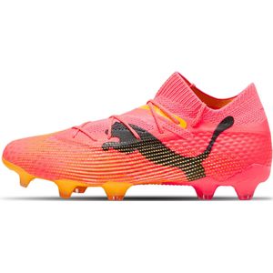 Puma Fussball Future 7 Ultimate FG/AG | Fußballschuhe für Unisex | Sunset Glow / Black / Sun