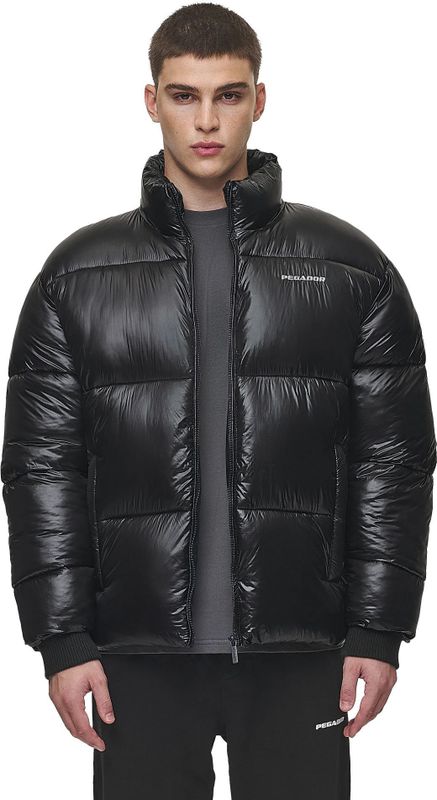 Pegador Solin Light Glossy Puffer Jacket | Winterjacken für Herren | Black