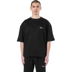 Pegador Signar Oversized Rib Tee | Pullover für Herren | Washed Black White