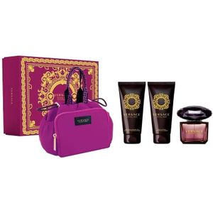 Versace Crystal Noir 90 ml  make-up tas geschenkset