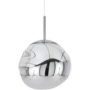 Hanglamp Sanimex Njoy Met E27 Fitting 27 cm Inclusief 4W Lamp Glas Chroom Sanimex