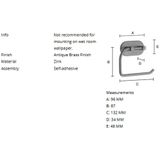 Toiletrolhouder Smedbo Xtra Design Verouderd Messing