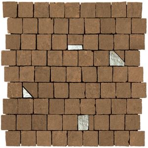 Wandtegel Serenissima Studio 50 30x30 cm Terracotta Random Mozaiek (Prijs per 5 Stuks)