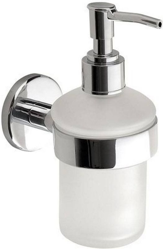 Zeepdispenser Sapho Samba Hangend 150 ML Melkglas / Chroom