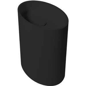 Vrijstaande Waskom Zenon Elipse 60x42 cm Negro