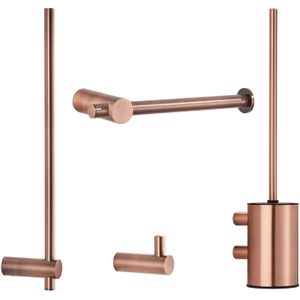 Toiletaccessoires Set Aquasplash Academy Geborsteld Koper