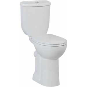 Toiletpot Staand Verhoogd +8 Cm Wit Compleet (Pk) Creavit