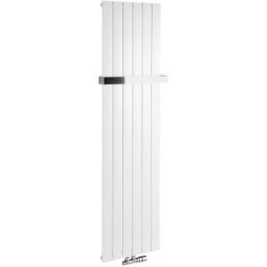 Designradiator Sapho Colonna Recht Middenaansluiting 45x180 cm 910W Wit Sapho