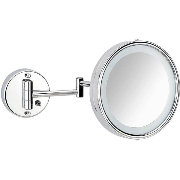 Plieger basic make-up spiegel met led-verlichting en zwenkbaar met  schakelaar 19 cm chroom - online kopen | Lage prijs | beslist.nl