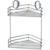 Smedbo - Beslagsboden - Hoekdouchemand - RVS Gepolijst Edelstaal - Zelfklevend