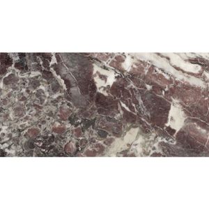 Vloertegel Ape Grupo Breccia Viola 60x120 cm Gepolijst Rood Marmerlook (Prijs per M2)