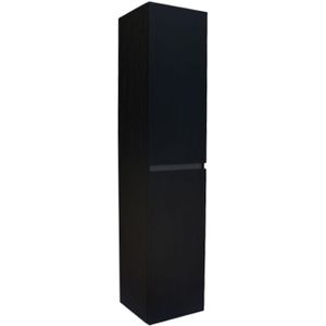 Kolomkast Sanilux Trendline Met Greeplijst Aluminium 160x35x35 Cm Black Oak Sanilux