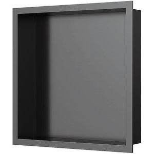 Inbouwnis Luca Sanitair 30x30x6,5cm RVS Gunmetal PVD