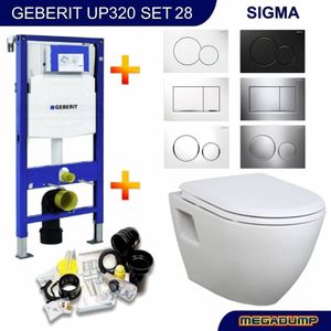 Geberit Up320 Toiletset 28 Creavit Tp325 Wit Met Softclose Zitting